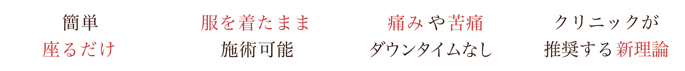 4つの特徴